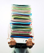 Les archives encombrantes en papier