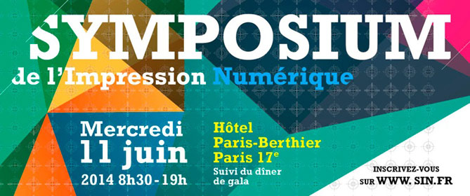 14ème édition du Symposium de l'Impression Numérique le 11 juin à Paris