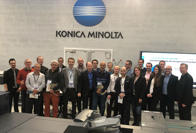 Réunion des membres de Colourlink chez Konica-Minolta à Paris le 25 Janvier 2019