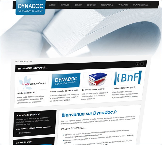 Le nouveau site internet de Dynadoc !
