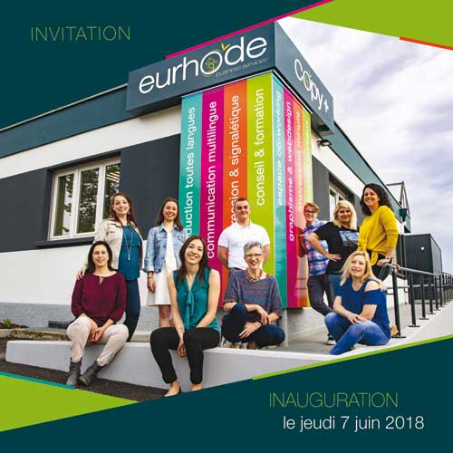 EURHODE fête l'inauguration de ses nouveaux locaux le 7 juin 2018 !