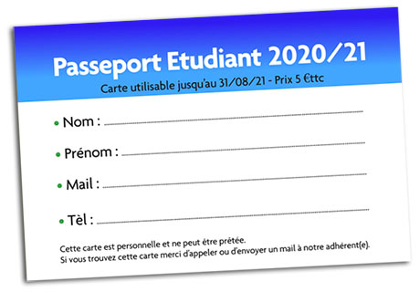 Abonnement Copyroom « Passeport Etudiant »