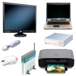Matériel Informatique : écran, clavier, souris, disque dur externes...