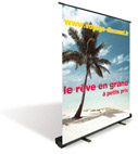 Exemple de dérouleur publicitaire  XL